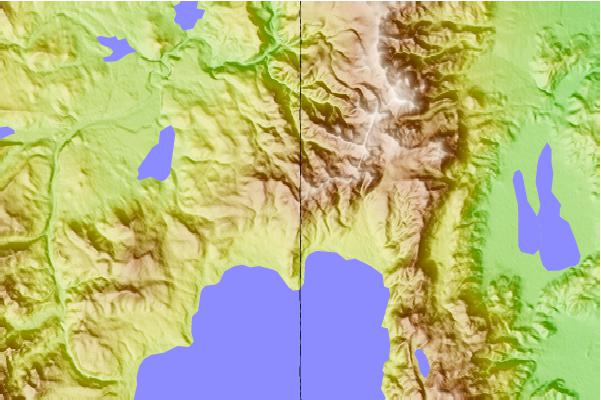 Surf breaks located close to Mount Baldy (Nevada)