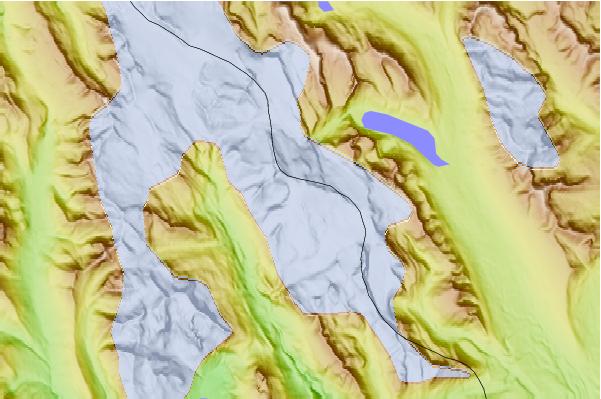 Surf breaks located close to Mount Balfour