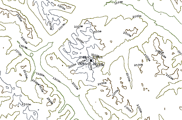 Mountain peaks around Mount Ball