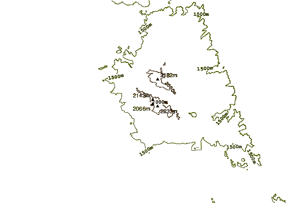 Mountain peaks around Mount Ballard