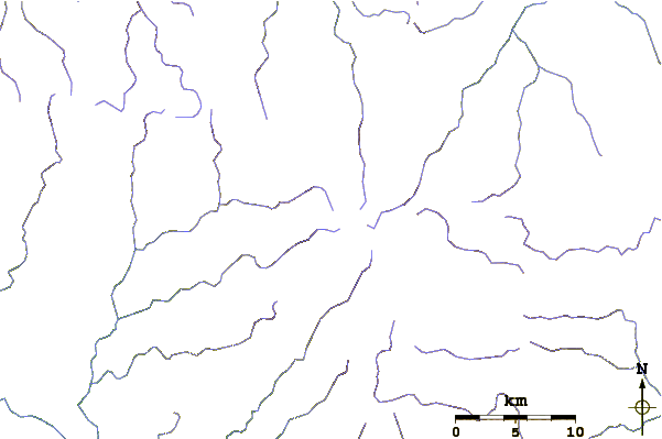 Roads and rivers around Mount Bangeta