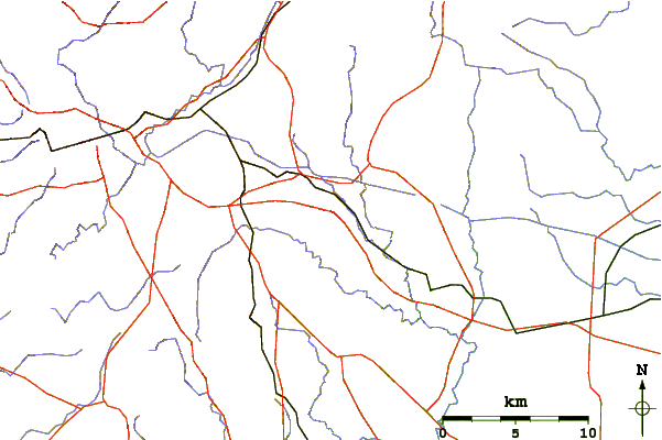 Roads and rivers around Mount Barker (South Australia)