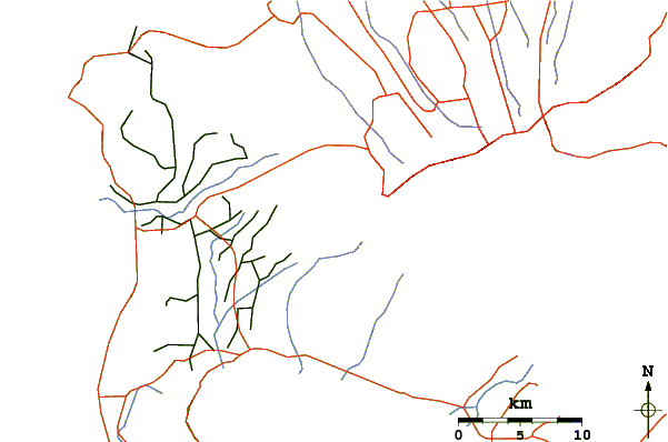 Roads and rivers around Mount Batulao