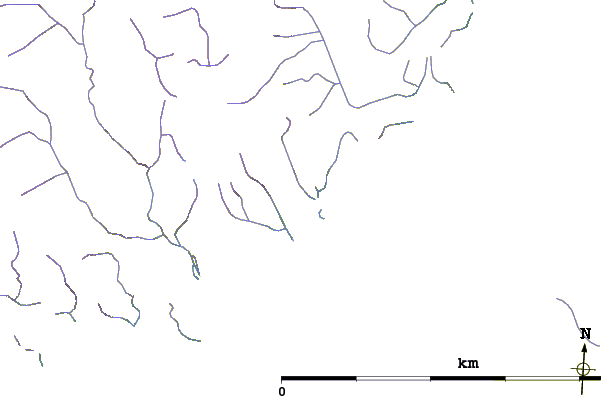 Roads and rivers around Mount Beaufort