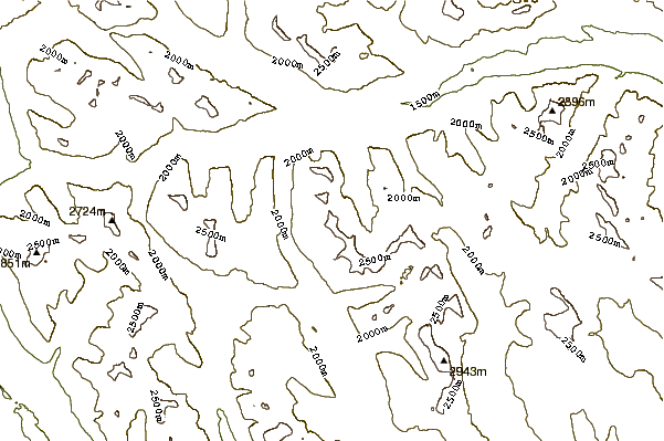 Mountain peaks around Mount Beaupré