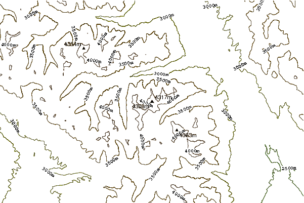 Mountain peaks around Mount Belford