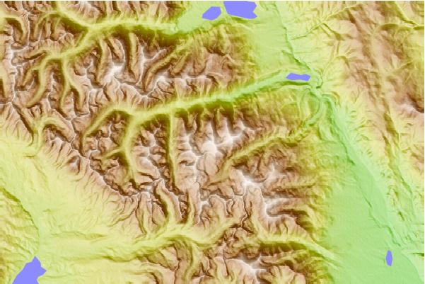 Surf breaks located close to Mount Belford