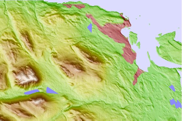 Surf breaks located close to Mount Benson (British Columbia)