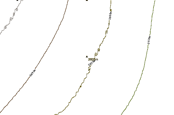 Mountain peaks around Mount Berlin