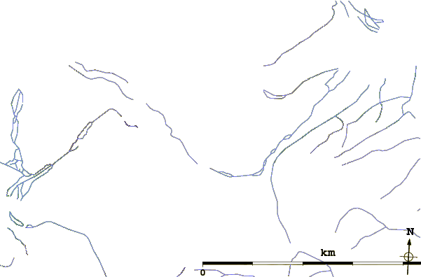 Roads and rivers around Mount Biederbick