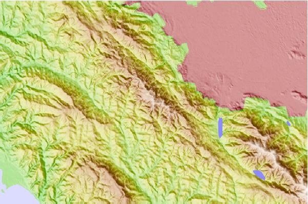 Surf breaks located close to Mount Bielawski