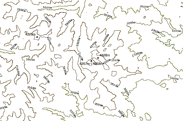 Mountain peaks around Mount Bierstadt