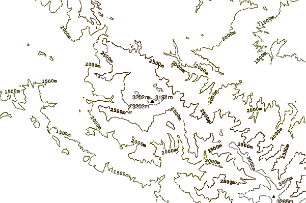 Mountain peaks around Mount Binalud