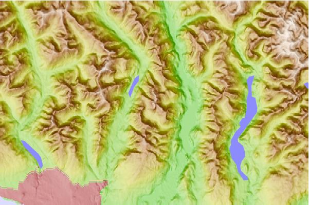 Surf breaks located close to Mount Bishop (British Columbia)