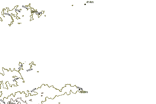 Mountain peaks around Mount Bizan