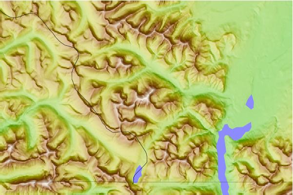 Surf breaks located close to Mount Blakiston