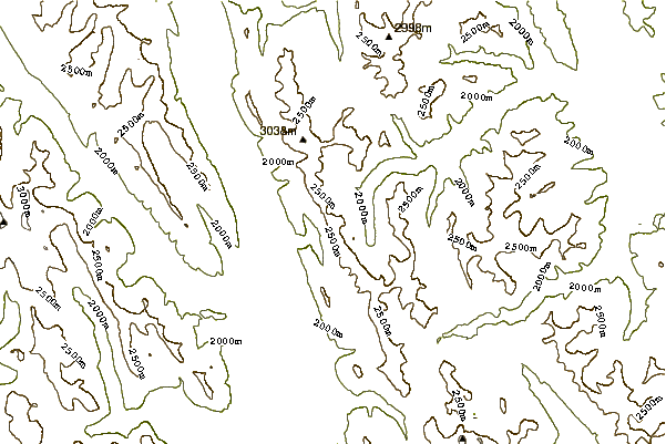 Mountain peaks around Mount Blane