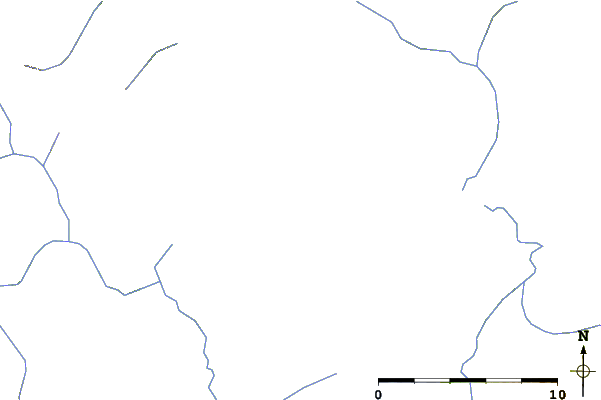 Roads and rivers around Mount Blane