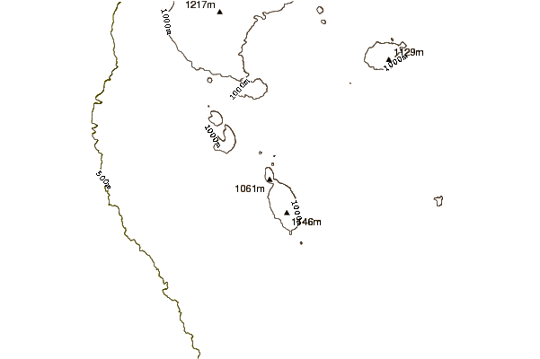 Mountain peaks around Mount Bnei Rasan