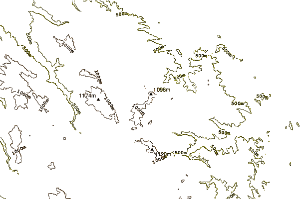 Mountain peaks around Mount Boardman