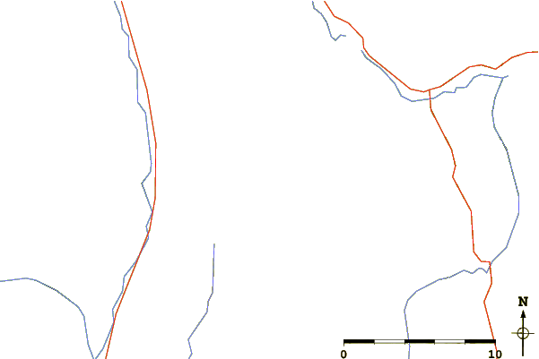 Roads and rivers around Mount Bolton