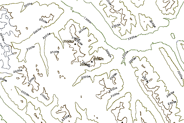 Mountain peaks around Mount Bourgeau