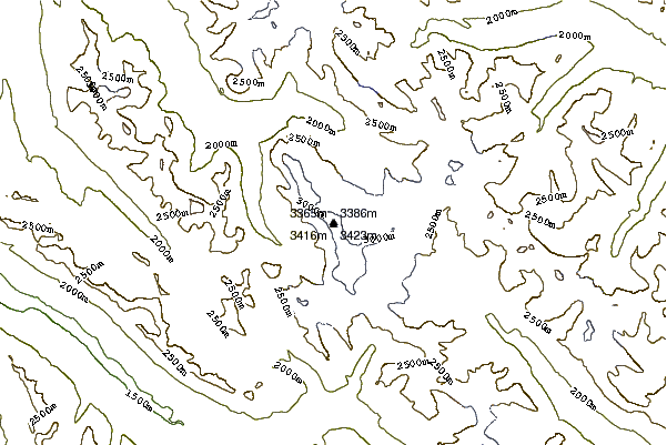 Mountain peaks around Mount Brazeau