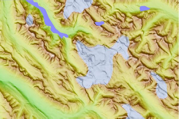 Surf breaks located close to Mount Brazeau