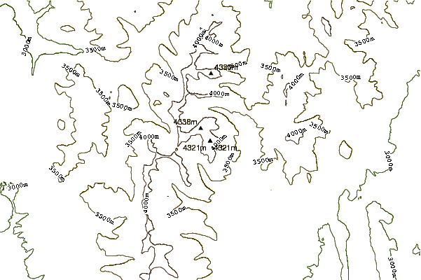 Mountain peaks around Mount Bross