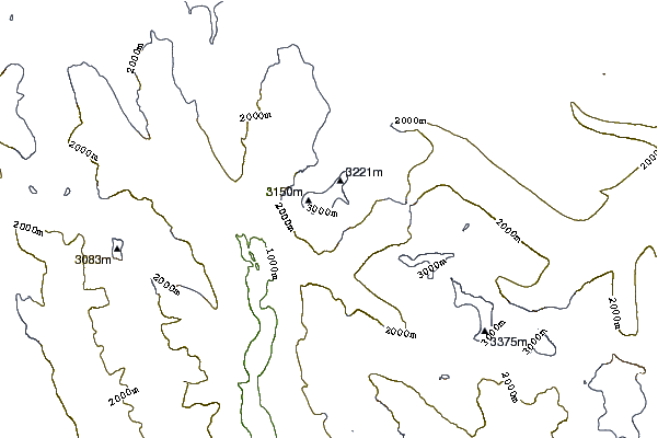 Mountain peaks around Mount Bryce