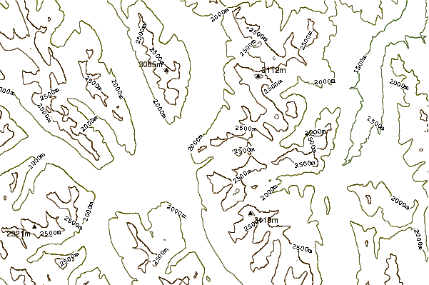 Mountain peaks around Mount Buller