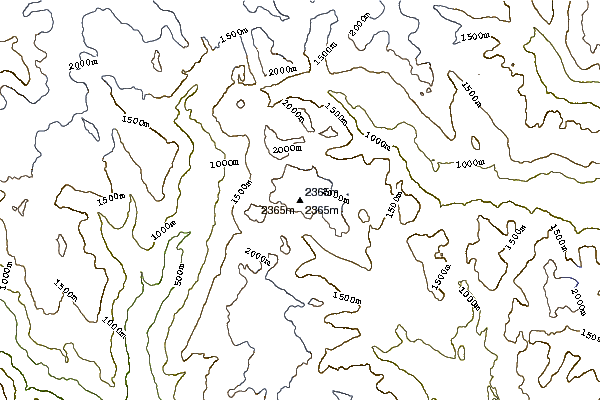 Mountain peaks around Mount Callaghan