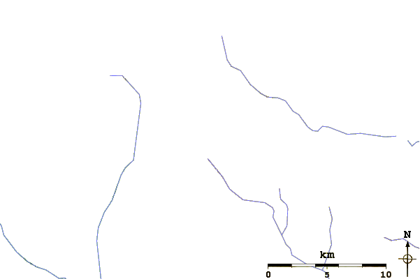 Roads and rivers around Mount Callaghan