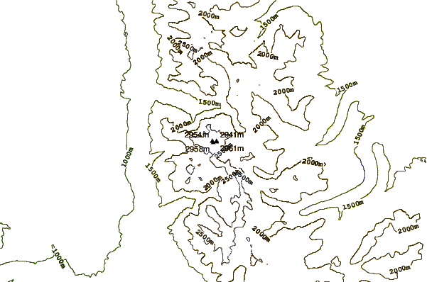 Mountain peaks around Mount Calowahcan