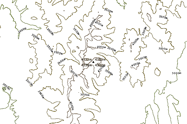 Mountain peaks around Mount Cameron