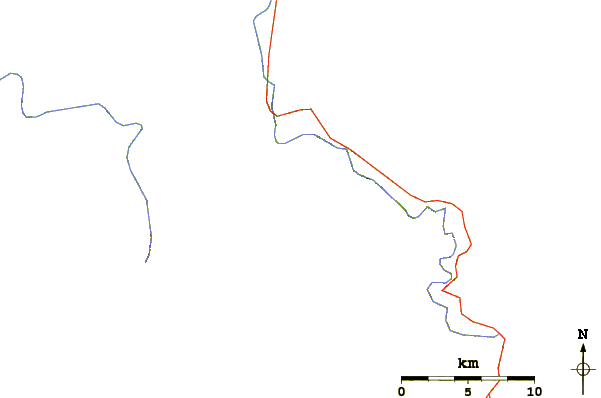 Roads and rivers around Mount Cammerer