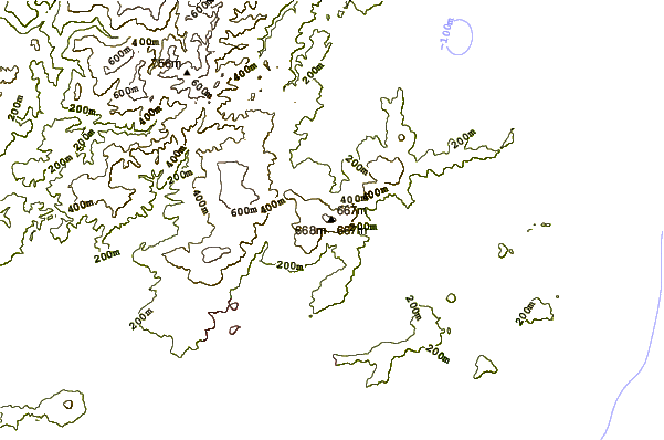 Mountain peaks around Kapukataumahaka