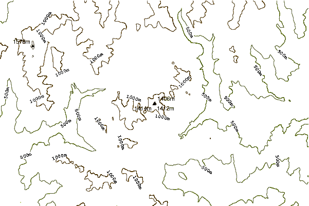 Mountain peaks around Mount Carrigain