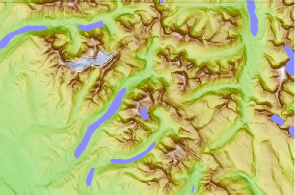 Surf breaks located close to Mount Carter (Montana)