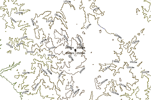 Mountain peaks around Mount Catherine