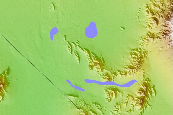 Surf breaks located close to Mount Charleston