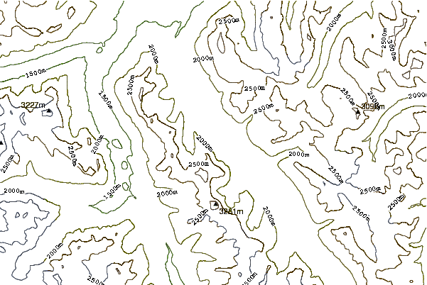 Mountain peaks around Mount Chephren