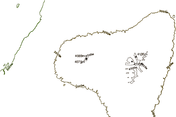 Mountain peaks around Mount Chilalo