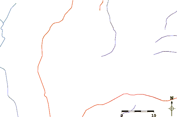 Roads and rivers around Mount Chilalo