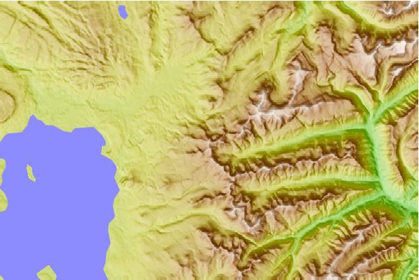 Surf breaks located close to Mount Chittenden