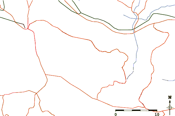 Roads and rivers around Mount Chortiatis