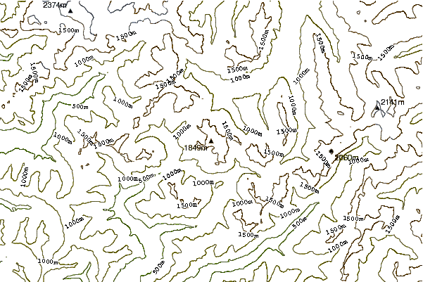 Mountain peaks around Mount Christie (Washington)