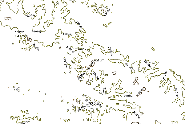 Mountain peaks around Mount Churchill