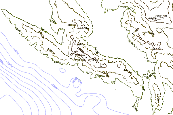 Mountain peaks around Mount Çika