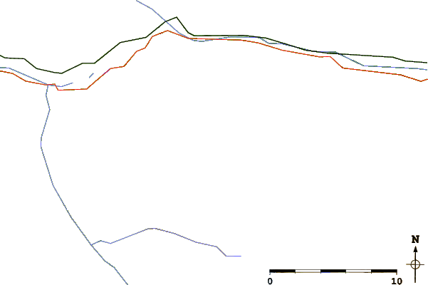 Roads and rivers around Mount Clairvaux